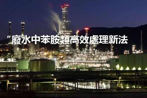 “廢水中苯胺類高效處理新法，環(huán)保先鋒引領綠色以后”